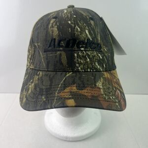 NWT AC Delco X Mossy Oak Camouflage Baseball Hat Cap America